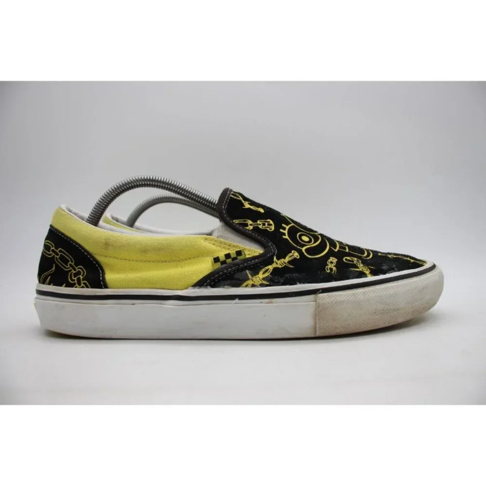 Vans x Spongebob Men Size 10.5 Skate Slip-On Sneakers Classic Skating Shoes